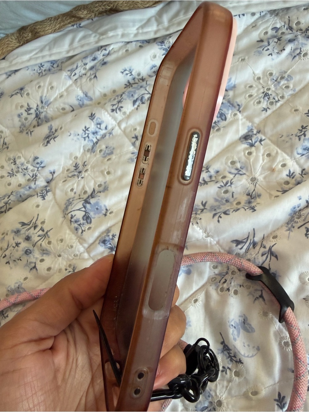 Pink Patterned Designer Phone 16 Case - Picture 5 of 5